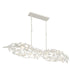 Crystorama - 567-MT - Six Light Linear Chandelier - Broche - Matte White