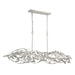 Crystorama - 567-SA - Six Light Linear Chandelier - Broche - Antique Silver