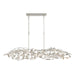 Crystorama - 567-SA - Six Light Linear Chandelier - Broche - Antique Silver