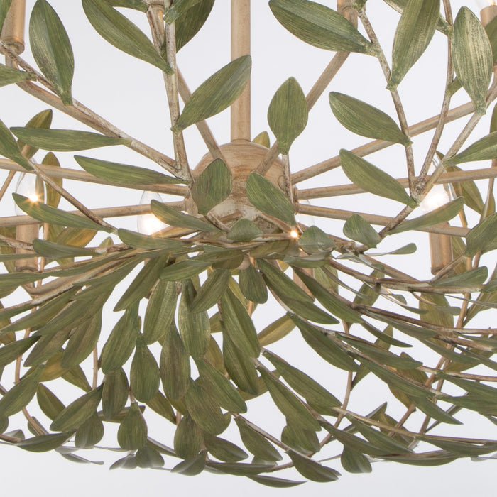 Crystorama - 569-CT - 12 Light Chandelier - Broche - Champagne Green Tea