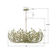 Crystorama - 569-CT - 12 Light Chandelier - Broche - Champagne Green Tea