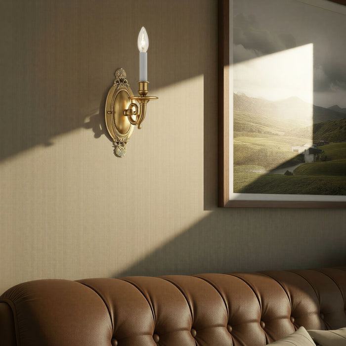 Crystorama - 621-AG - One Light Wall Sconce - Milford - Aged Brass