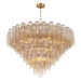 Crystorama - ADD-327-AG-AM - 28 Light Chandelier - Addis - Aged Brass