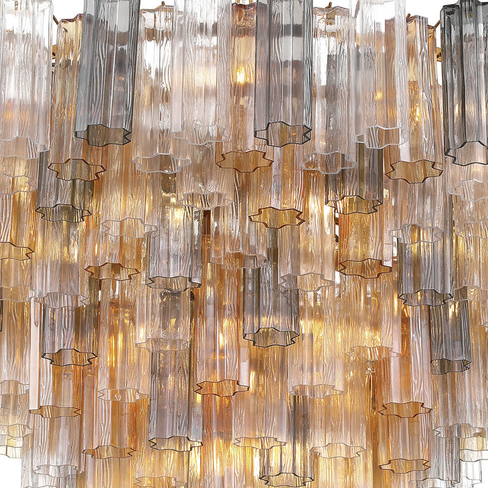 Crystorama - ADD-327-AG-AU - 28 Light Chandelier - Addis - Aged Brass