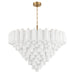 Crystorama - ADD-327-AG-WH - 28 Light Chandelier - Addis - Aged Brass