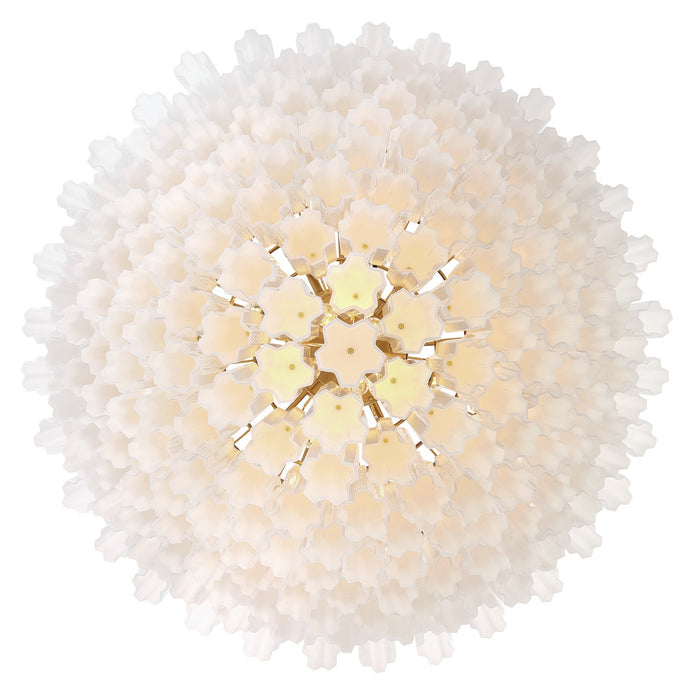 Crystorama - ADD-327-AG-WH - 28 Light Chandelier - Addis - Aged Brass