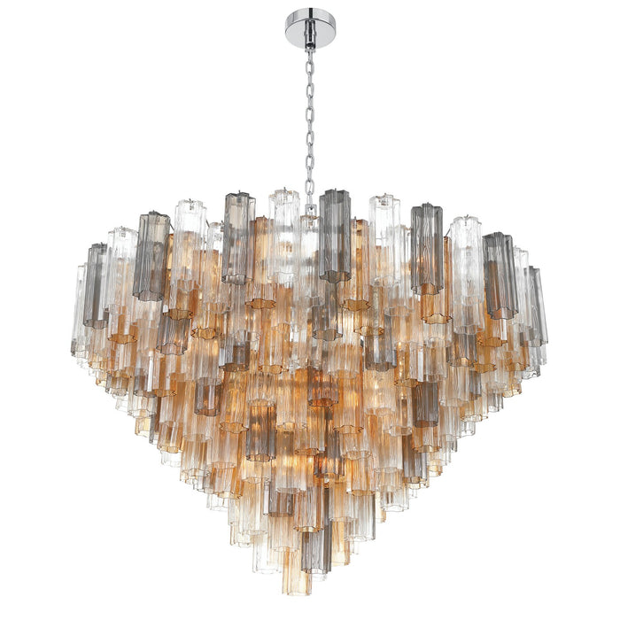 Crystorama - ADD-327-CH-AU - 28 Light Chandelier - Addis - Polished Chrome