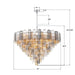 Crystorama - ADD-327-CH-AU - 28 Light Chandelier - Addis - Polished Chrome