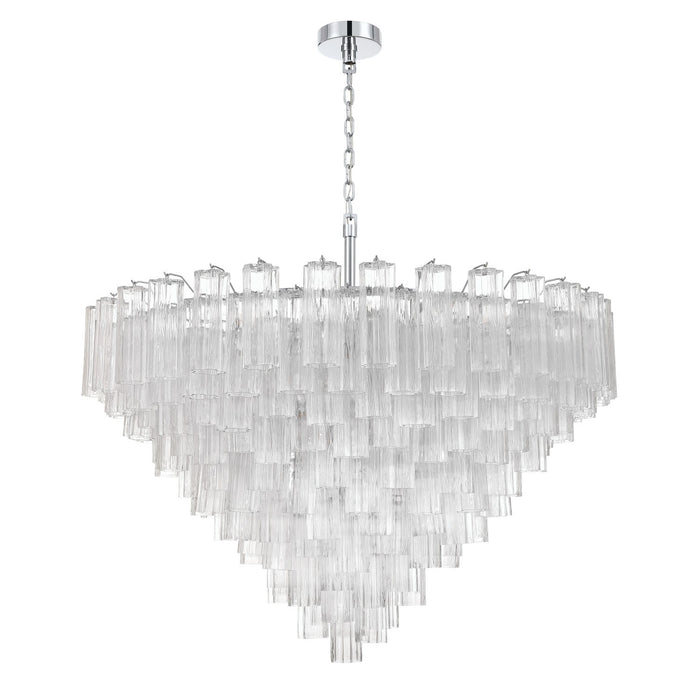 Crystorama - ADD-327-CH-CL - 28 Light Chandelier - Addis - Polished Chrome