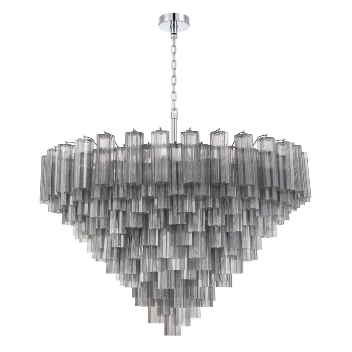 Crystorama - ADD-327-CH-SM - 28 Light Chandelier - Addis - Polished Chrome