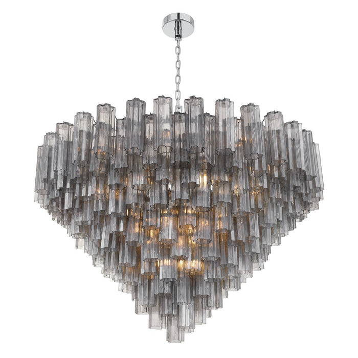 Crystorama - ADD-327-CH-SM - 28 Light Chandelier - Addis - Polished Chrome