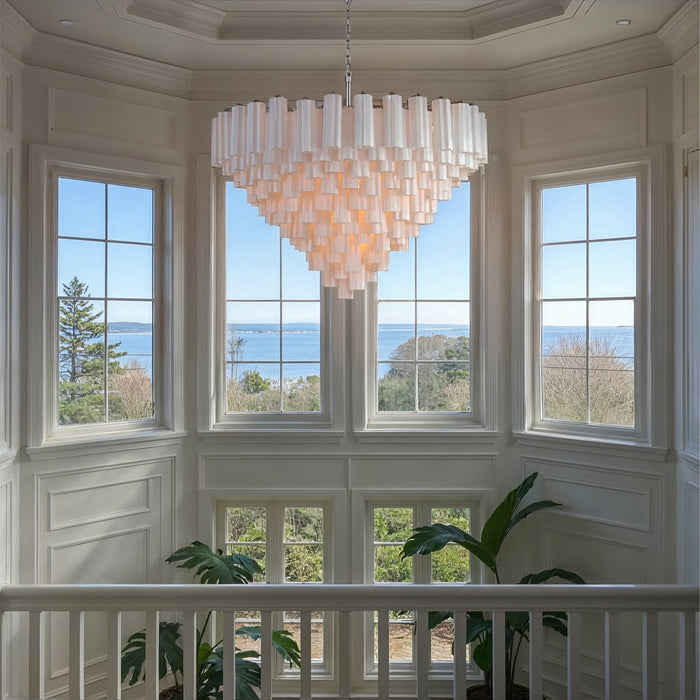 Crystorama - ADD-327-CH-WH - 28 Light Chandelier - Addis - Polished Chrome