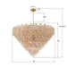 Crystorama - ADD-329-AG-AM - 40 Light Chandelier - Addis - Aged Brass