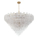 Crystorama - ADD-329-AG-CL - 40 Light Chandelier - Addis - Aged Brass