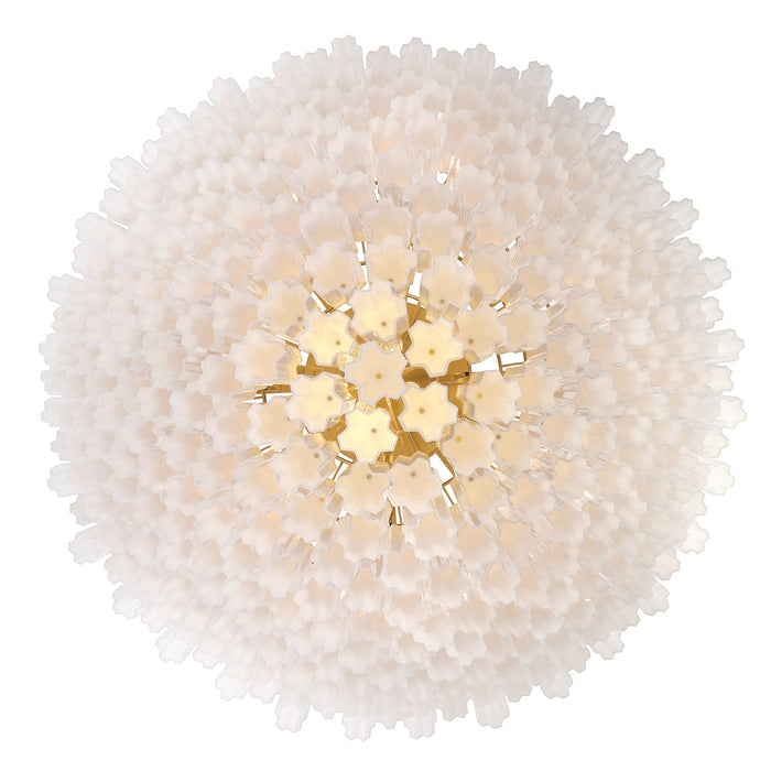 Crystorama - ADD-329-AG-WH - 40 Light Chandelier - Addis - Aged Brass