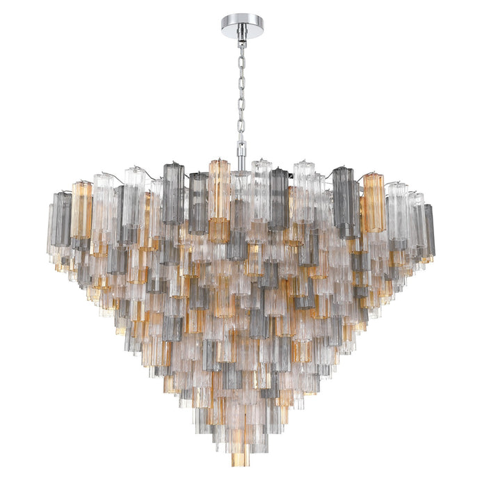 Crystorama - ADD-329-CH-AU - 40 Light Chandelier - Addis - Polished Chrome
