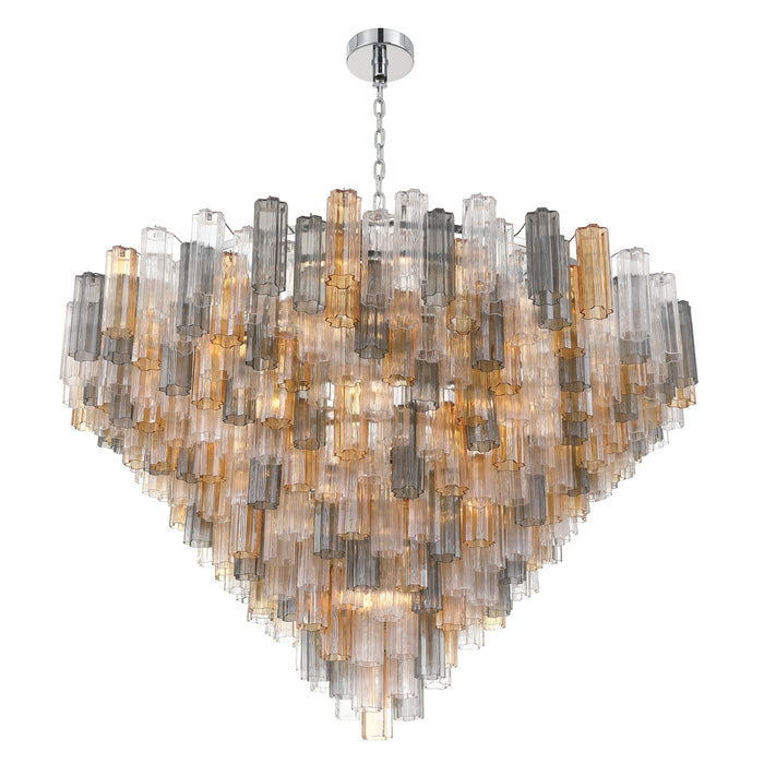 Crystorama - ADD-329-CH-AU - 40 Light Chandelier - Addis - Polished Chrome