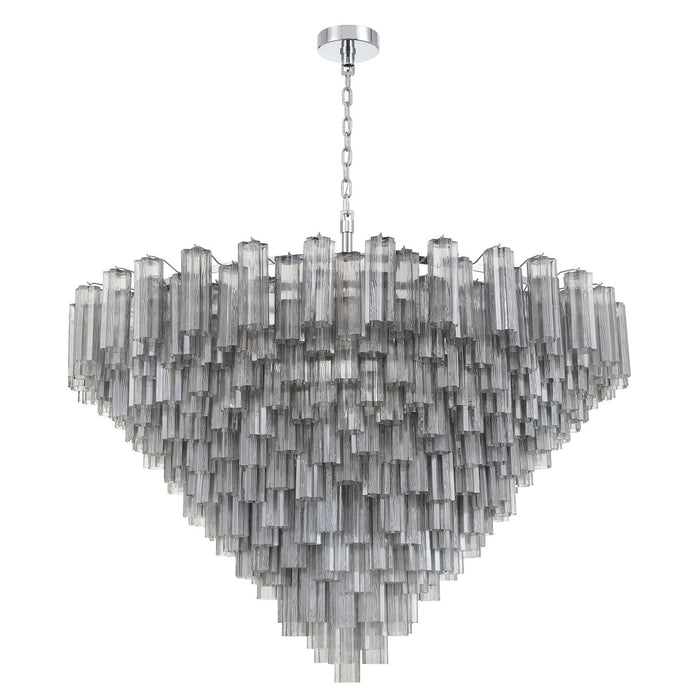 Crystorama - ADD-329-CH-SM - 40 Light Chandelier - Addis - Polished Chrome