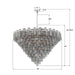 Crystorama - ADD-329-CH-SM - 40 Light Chandelier - Addis - Polished Chrome