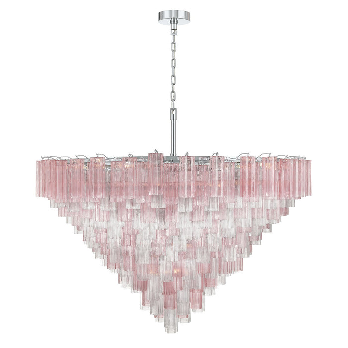 Crystorama - ADD-329-CH-SP - 40 Light Chandelier - Addis - Polished Chrome