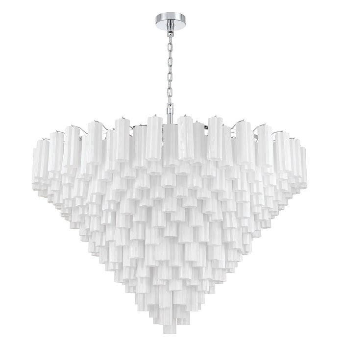 Crystorama - ADD-329-CH-WH - 40 Light Chandelier - Addis - Polished Chrome