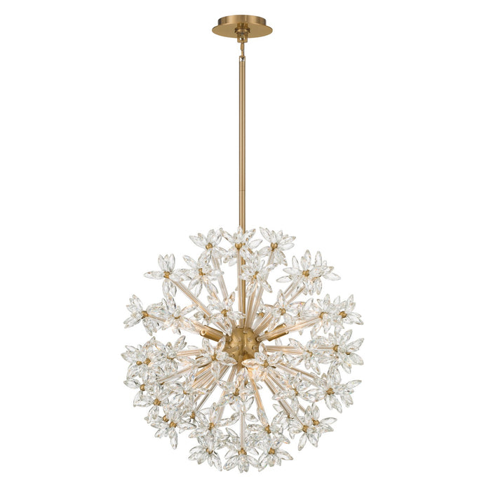 Crystorama - ADL-506-AG-CL - Six Light Chandelier - Adley - Aged Brass