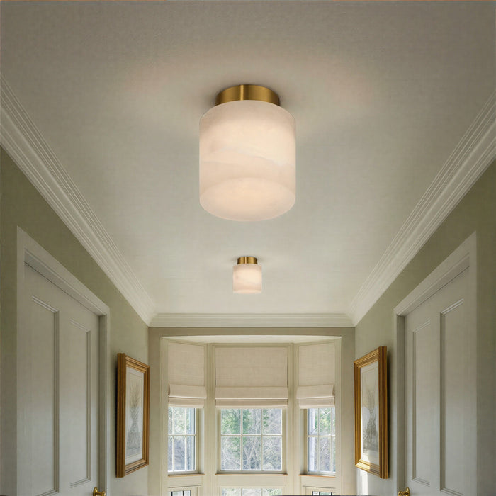 Crystorama - AME-400-AG - One Light Semi Flush Mount - Acme - Aged Brass