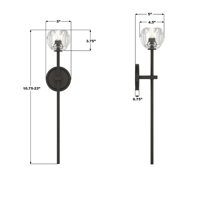 Crystorama - ARA-10261-MK - LED Wall Sconce - Aragon - Matte Black