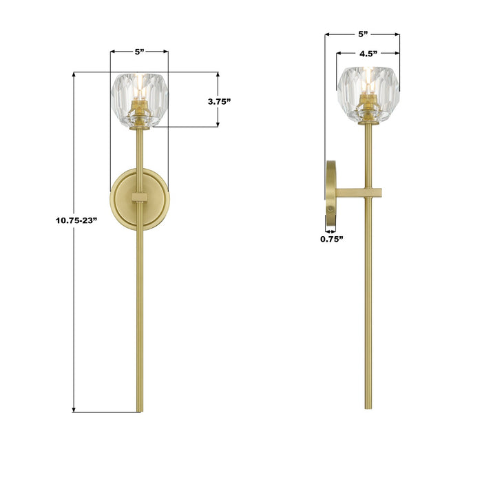 Crystorama - ARA-10261-SB - LED Wall Sconce - Aragon - Soft Brass
