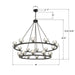 Crystorama - ARA-10268-MK - LED Chandelier - Aragon - Matte Black