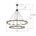 Crystorama - ARA-10268-MK-ST - LED Chandelier - Aragon - Matte Black