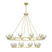 Crystorama - ARA-10268-SB - LED Chandelier - Aragon - Soft Brass