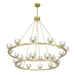 Crystorama - ARA-10268-SB - LED Chandelier - Aragon - Soft Brass