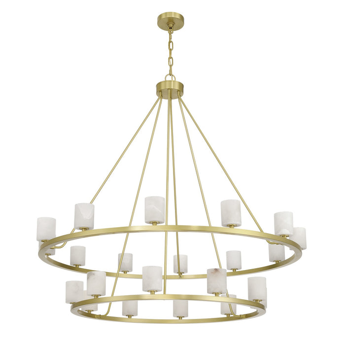 Crystorama - ARA-10268-SB-ST - LED Chandelier - Aragon - Soft Brass