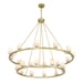 Crystorama - ARA-10268-SB-ST - LED Chandelier - Aragon - Soft Brass