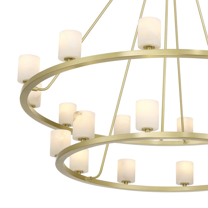 Crystorama - ARA-10268-SB-ST - LED Chandelier - Aragon - Soft Brass