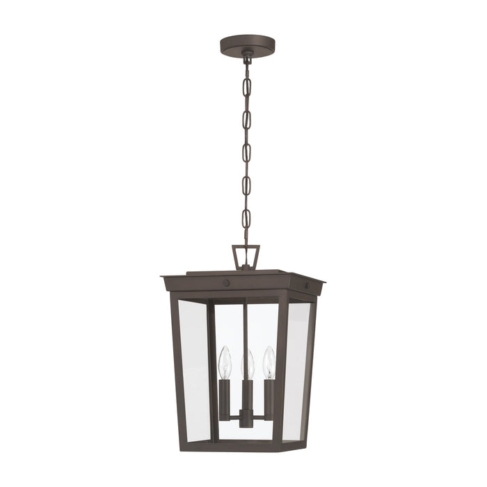 Crystorama - BEL-A8065-TZ - Three Light Outdoor Pendant - Belmont - Twilight Bronze