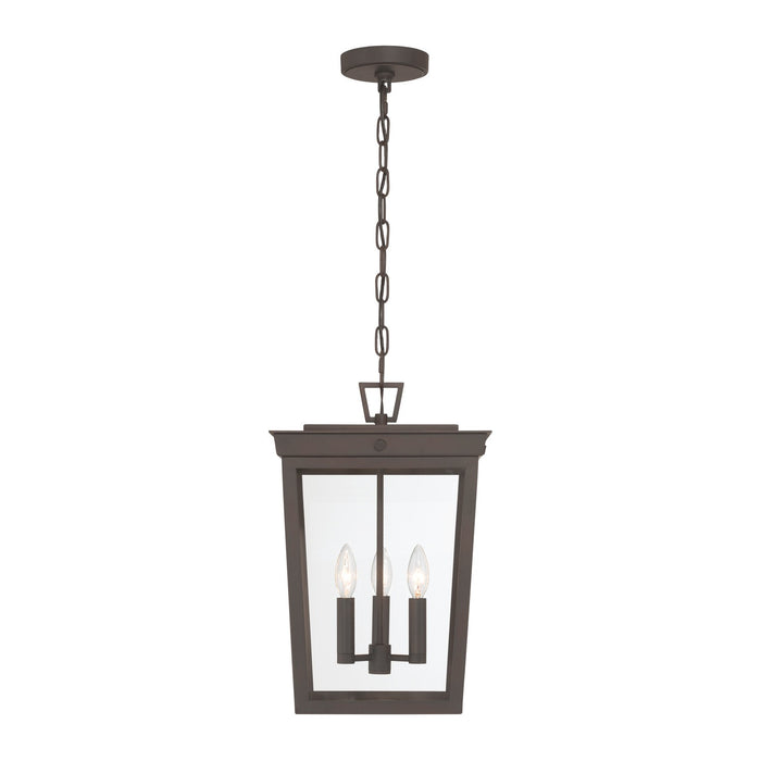 Crystorama - BEL-A8065-TZ - Three Light Outdoor Pendant - Belmont - Twilight Bronze