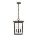 Crystorama - BEL-A8065-TZ - Three Light Outdoor Pendant - Belmont - Twilight Bronze