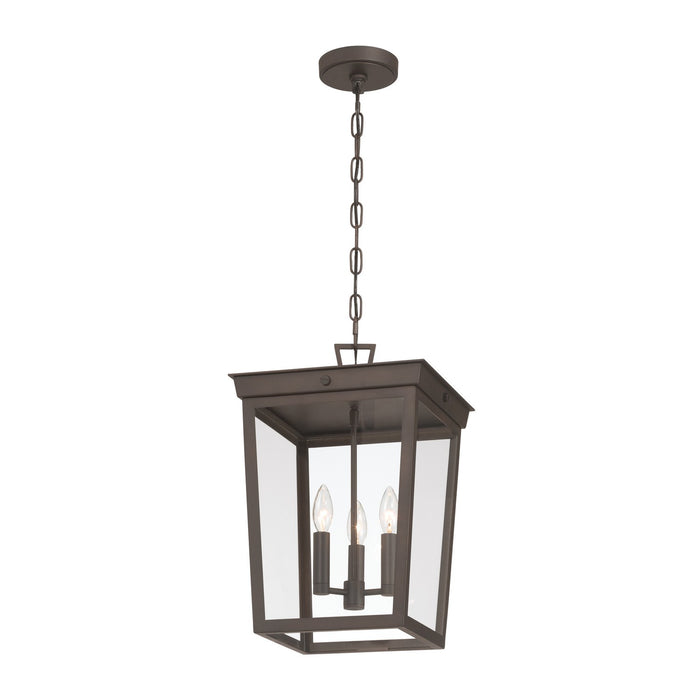 Crystorama - BEL-A8065-TZ - Three Light Outdoor Pendant - Belmont - Twilight Bronze