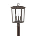 Crystorama - BEL-A8069-TZ - Three Light Outdoor Post Mount - Belmont - Twilight Bronze