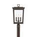 Crystorama - BEL-A8069-TZ - Three Light Outdoor Post Mount - Belmont - Twilight Bronze