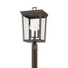 Crystorama - BEL-A8069-TZ - Three Light Outdoor Post Mount - Belmont - Twilight Bronze