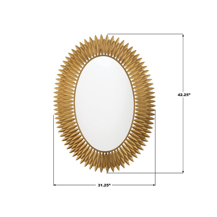 Crystorama - BRH-M500-GA - LED Mirror - Broche - Antique Gold