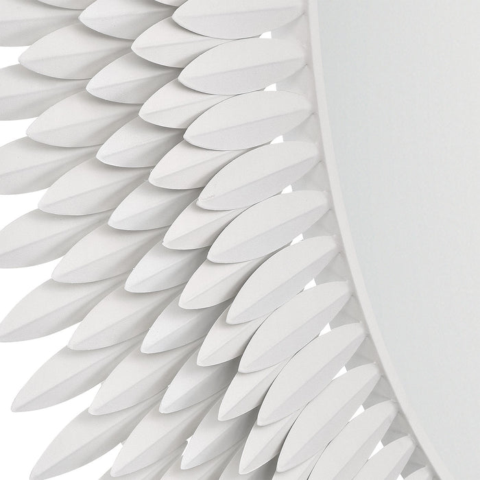 Crystorama - BRH-M546-MT - Mirror - Broche - Matte White