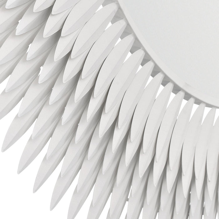 Crystorama - BRH-M546-MT - Mirror - Broche - Matte White