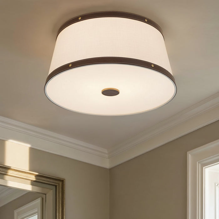 Crystorama - CAL-2400-LG - Three Light Flush Mount - Callahan - Luxe Gold