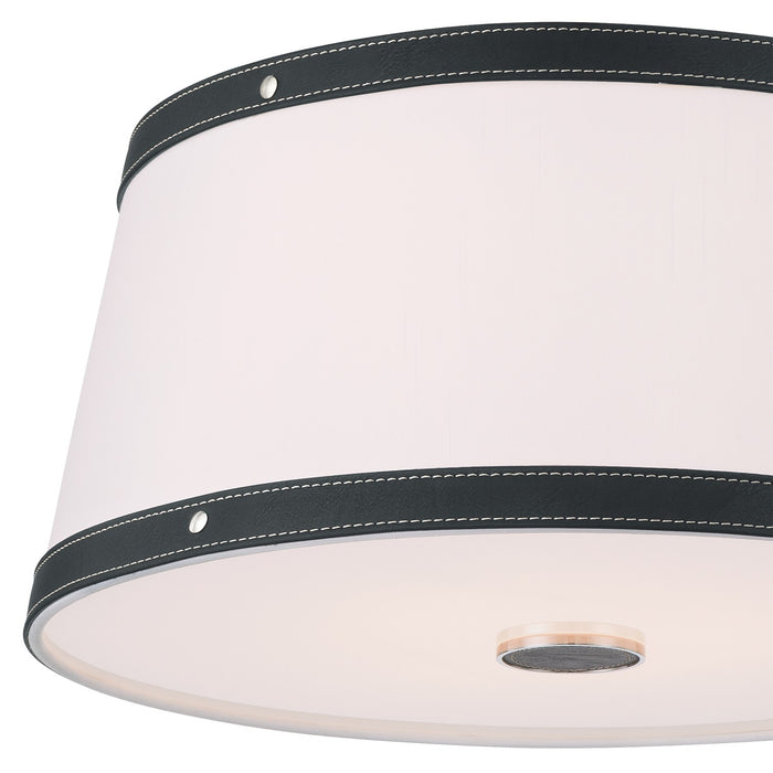 Crystorama - CAL-2400-PN - Three Light Flush Mount - Callahan - Polished Nickel