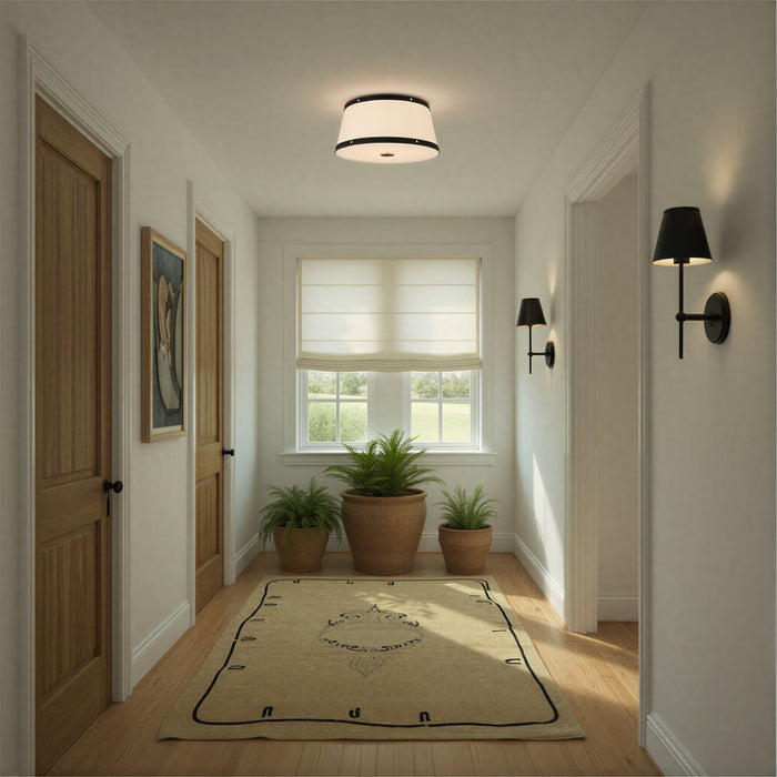 Crystorama - CAL-2400-PN - Three Light Flush Mount - Callahan - Polished Nickel