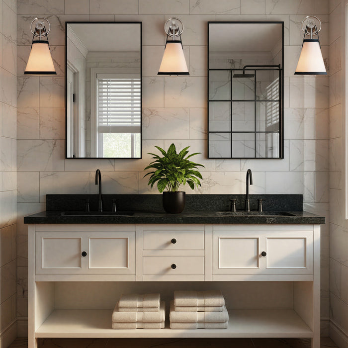 Crystorama - CAL-2401-PN - One Light Wall Sconce - Callahan - Polished Nickel